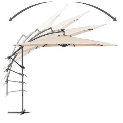 China Retail Price 10ft Contemporary Solar Led Patio Umbrella Garden Patio Lighted Umbrella With Led Light Sets In Stock Delivery Quickly for sale