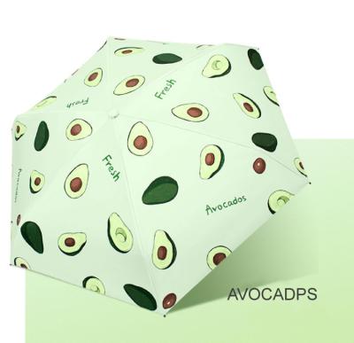 China Mini Lightweight Portable Capsule Umbrella 5 Folding Printed Pocket Umbrella 90cm UV50+ Large Size Lightweight Umbrella With Carry Case for sale