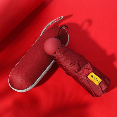 China Modern Wholesale Luxury Custom Mini 5 Pocket Women's Umbrella Logo Fashion Times Umbrella With EVA Case for sale