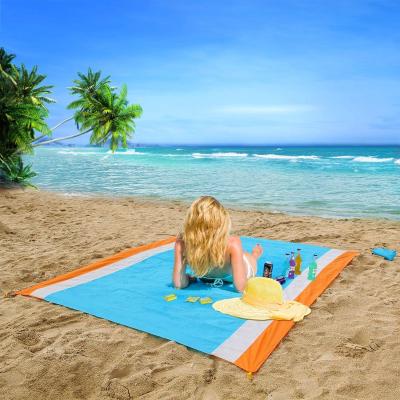 China Customized Foldable Extra Large Size Beach Blanket Outdoor Beach Mat Sand Proof Sand Free Waterproof Light Duty Oversize Waterproof for sale