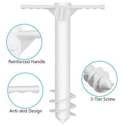 China High Quality Umbrella Anchor Wind Proof Sand Umbrella Base Beach Umbrella Base Plastic Holder for sale