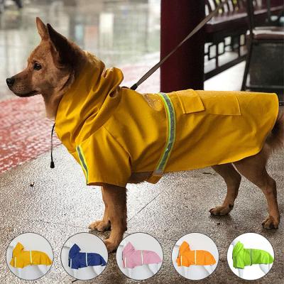 China Colorful Inclusive Large Dog Poncho Raincoat Single Large Raincoat Dog Clothes Dog Raincoat for sale