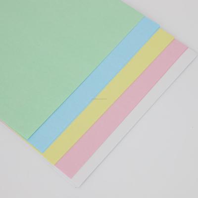 China 100% Virgin Wood Pulp CB55gsm/CFB55gsm/CF55gsm Blue/Black Carbonless Image Paper NCR Paper for sale