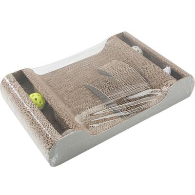 China Viable Cardboard Cat Bed Scratcher Playground Claw Board Cat Scratch Board Cardboard Cat for sale