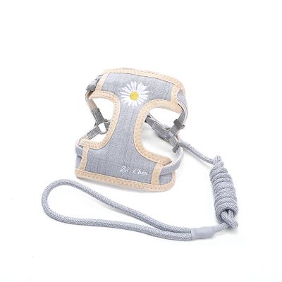 China Lights Anti-Escape Cat Harness and Belt Mesh Sheath Adjustable Soft Style It's Best for Kittens to Walk for sale