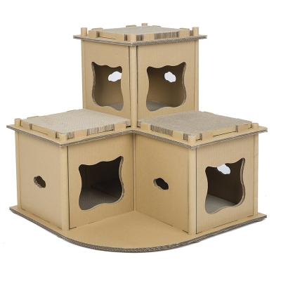 China 2021 Wholesale Cat Scratcher Cat Tower Cat Scratcher Cat Toy Viable Supplier Directly for sale