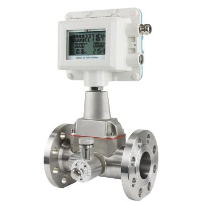 China Natural Alloy SS304 4-20mA Gas Turbine Flow Meter Impeller Air Flow Aluminum Meter for sale