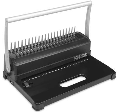 China ABS Plastic Housing + Metal Base A4 Plate 12 Inch Comb Binding Machine Document Binding Machine IDBM004 for sale