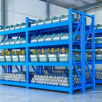 China Corrosion Protection Longspan Steel Industrial Shelving Medium Duty Shelving For Warehouse for sale