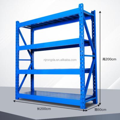 China Industrial High Quality Medium Duty Metal Warehouse Rack Corrosion Protection Storage Shelf Longspan Shelving for sale