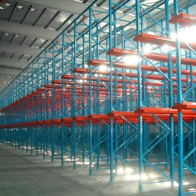 China Industrial Corrosion Protection Rack Warehouse Storage Customized Auto Parts Racking System Assemble Metal High Bay Drive-In Pallet Racking Heavy Duty Rack for sale