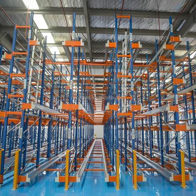 China Industrial Corrosion Protection Warehouse Storage Pallet Rack Shuttle Stretching Heavy Duty Steel Plate Rack For Shelf Shelves for sale