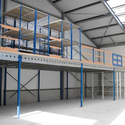 China Types of Industrial Mezzanine Floor Warehouse Storage Mezzanines Corrosion Protection Warehouse Mezzanine Systems for sale