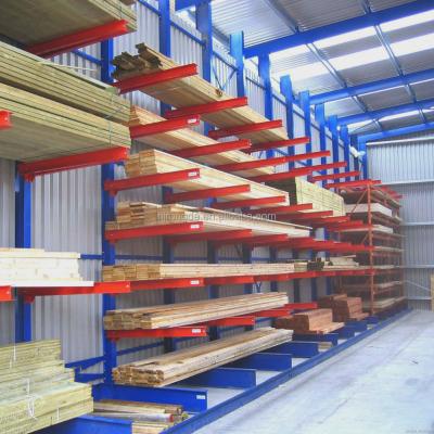 China Corrosion Protection Warehouse Storage Galvanized Steel Roll-formed Cantilever Shelf Rack for sale