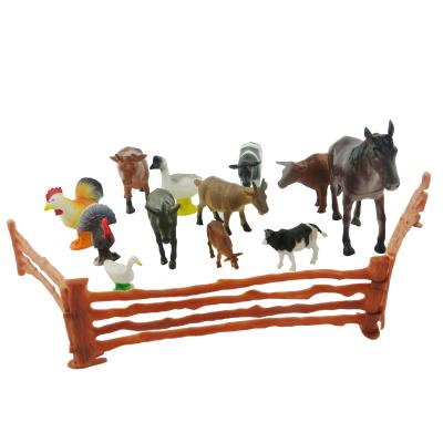 China Montessori teaching aids 0 to 3 popular small kid's toy montessori educational cartoon toys farm animals for baby for sale