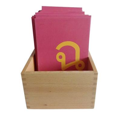 China Eductional toys preschool yunhe customized montessori wooden educational materials kids toys sandpaper thai alphabet for sale