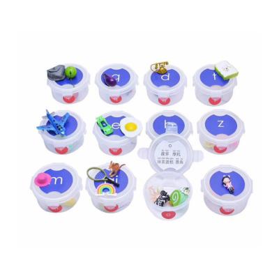 China Educational Toys Montessori Language Educational Game Chinese Pinyin Tiny Healthy Objects With Box for sale