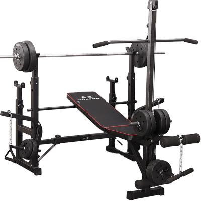 China Modern Multifunctional Power Rack Barbell Bench Gym Fitness Equipment Adjustable Strength Dumbbell Bench for sale