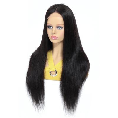 China Brazilian Virgin Straight 4X4 Cuticle Aligned Hair Lace Front Wig 100% Human Remy Hair Lace Wigs Straight for sale