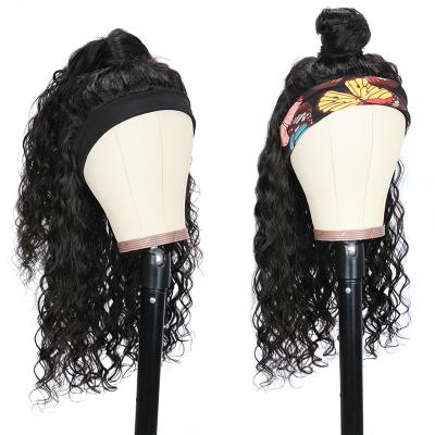 China High Quality Affordable Kinky Curly No Glue Afro Kinky Curly Headband Wig Hair For Black Women for sale