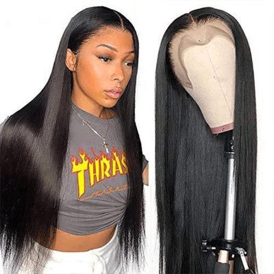 China Jerry Curl 13x4 Grade Brazilian Straight Human Hair HD 100% Sheer Lace Front Wigs For Black Women for sale