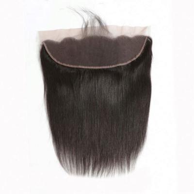 China Brazilian Body Wave Virgin Pre Plucked Body Wave 13x4 Lace Frontal Hair Extensions With Clips for sale