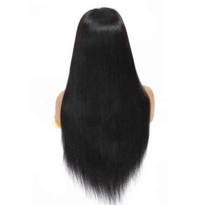 China Virgin Straight Unprocessed Cuticle Aligned Brazilian Hair 4*4 Lace Closure Wig 180% Density for sale