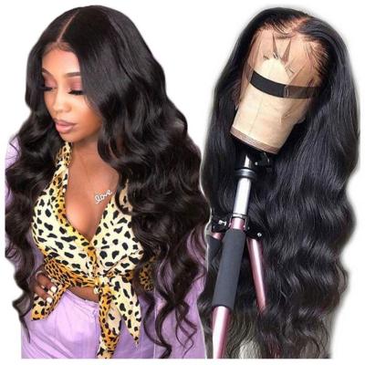 China Body Wave Cuticle Aligned Human Hair HD Raw Transparent Lace Front Wigs for sale