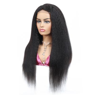 China Yaki Color 1B Full Lace Wig Natural Brazilian Curly Virgin Human Hair For Women Brazilian Virgin Hair Color Full Lace Wig for sale