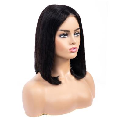 China Fashion Design Straight Hair Wholesale Bob Brazilian Wigs Front Closure Short Bob Brazilian Hair Lace Front Wig 8 Inches for sale