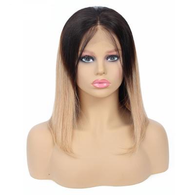 China Unprocessed Virgin Hair 1b/27 Lace Front Wig Silky Straight Brazilian Hair Wig Wholesale Vendors Unprocessed Straight 13*4 for sale