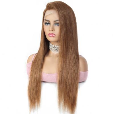 China Factory Wholesale 30# Silky Straight Color Hair Wig 100% Transparent 100% Lace Front Wig Silky Straight Hair Wig High Quality for sale