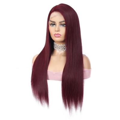 China Bonroy Silky Straight Indian Virgin Human Hair Transparent Wave Lace Wig 13x4 Inch Clor Hair Wig Factory Supply 30# for sale