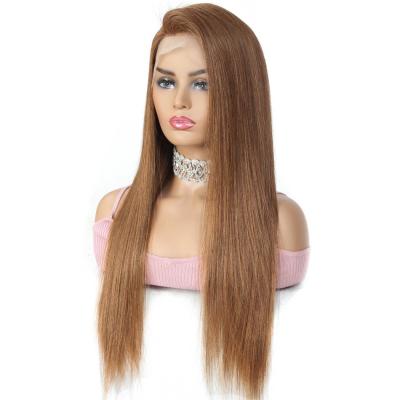 China Silky Straight Wave Bonroy Color 30# Hair Wig Cuticle Aligned Hair With 13*4 HD Lace Front Hair Vendor For Cosplay for sale