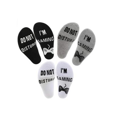 China Viable Drop Shipping Don't Mind Me Am Funny Gamer Boy Youth Dress Crew Sock Novelty Gaming Socks Christmas Men Teen Gifts for sale