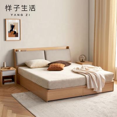 China Wholesale High Quality Modern Storage Queen Size Wood Frame Storage Bed for sale