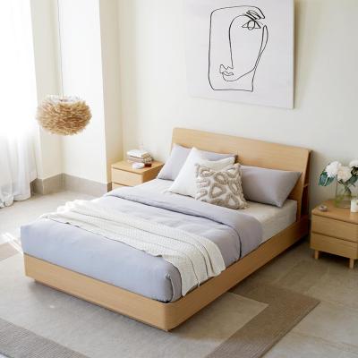 China 103 Series Ergonomic Bed Room Modern High Quality Set Wooden Frame Bed for sale