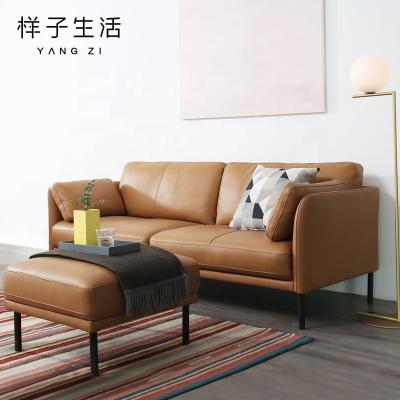 China Other Living Room Furniture Luxury Sofa Set Genuine Leather Sectional Couch Set for sale