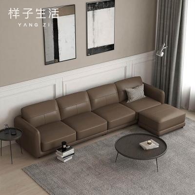 China Other Modern Living Room Furniture Luxury Office Real Leather Couches for sale