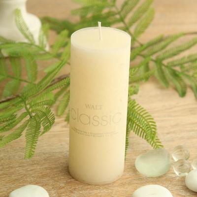 China Colorful Flame Bixuan Pillar Candles Unscented Hurricane Lantern Cast Plain White Wax Candles For Wedding Birthday Tea Party Set 12/5