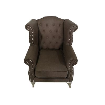 China Living Room Furniture Velvet Fabric Ornate Armchair Ornate Chesterfield King Throne Chair for sale