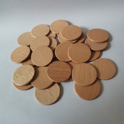 China 30mm Round Beech Log Wood Best Selling Natural Empty Round Piece for sale