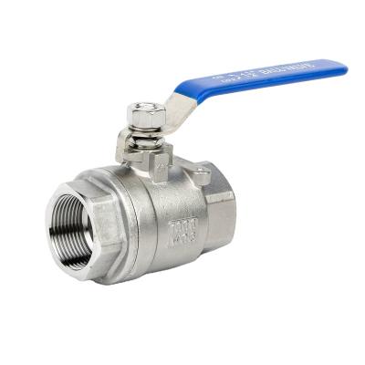 China General two piece 1000wog stainless steel ball valve with thread ends for sale