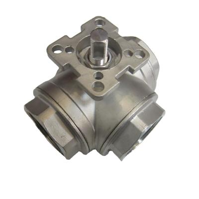 China General Good Quality Stainless Steel Gun Ball Valve Way Three Way Ball Valves for sale