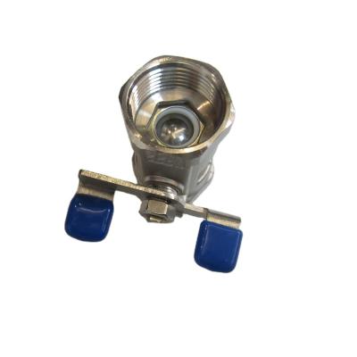 China 1000psi General Stainless Steel 1-PC Threaded Ball Valve With Butterfly Handle for sale