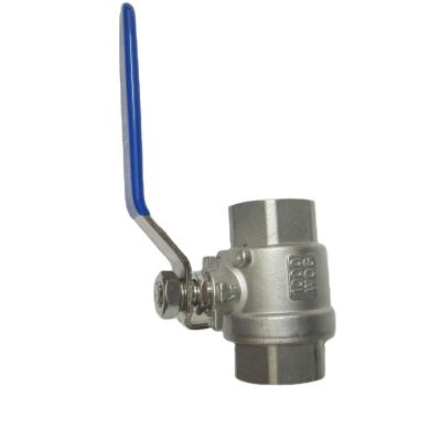 China General Floating Ball Valve 304 2PC Stainless Steel Threaded Ends Two Piece Bore Ball Valve 1000WOG for sale