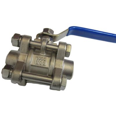 China General 3-PC Floating SS316 1000wog Ball Valve With Butt Welding for sale