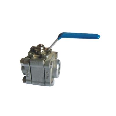 China General 3PC 800LB / 1500LB Forged Steel Floating F316 Ball Valve With NPT Screwed for sale