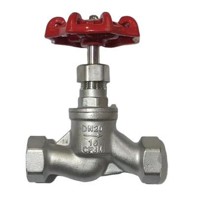 China Stainless Steel 200wog General Type Screw End S Industrial Globe Valve for sale