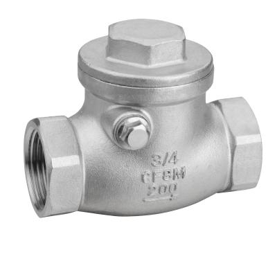 China H14W 200wog General BSPT Threaded Stainless Steel Swing Check Valve for sale